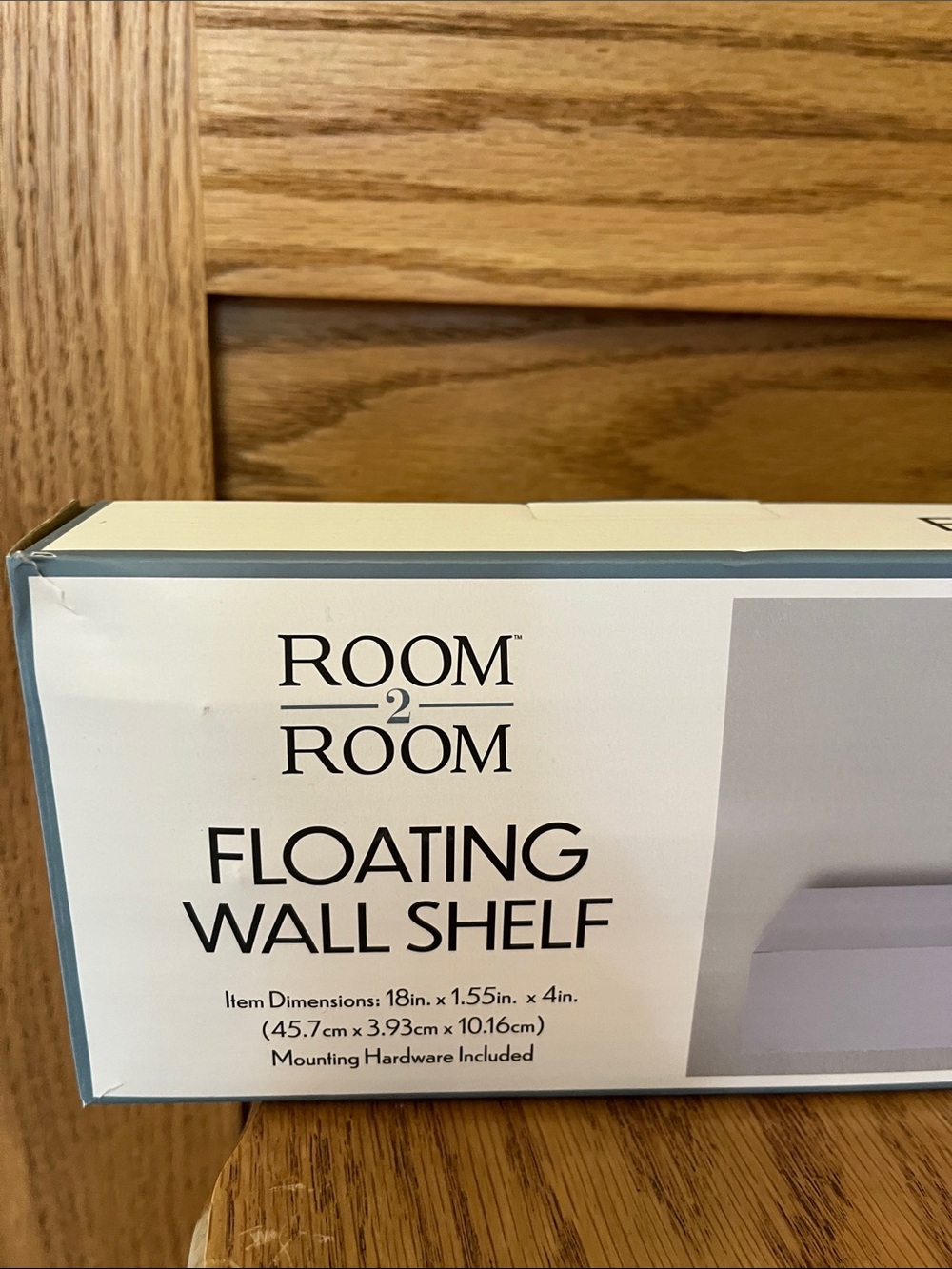 Floating Wall Shelf in White